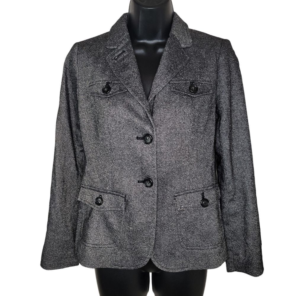 Talbots Petites Wool Blend Blazer Suit Jacket size 2P 2 Petite